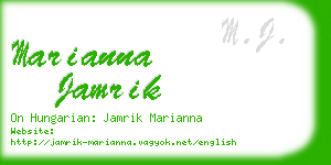 marianna jamrik business card
